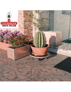 SOPORTE MADERA CONTRACHAPADA RODANTE REDONDO MODELO 2610.