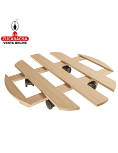 SOPORTE MADERA PINO RODANTE...