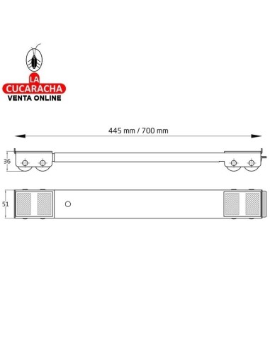 SOPORTE ACERO RODANTE EXTENSIBLE...