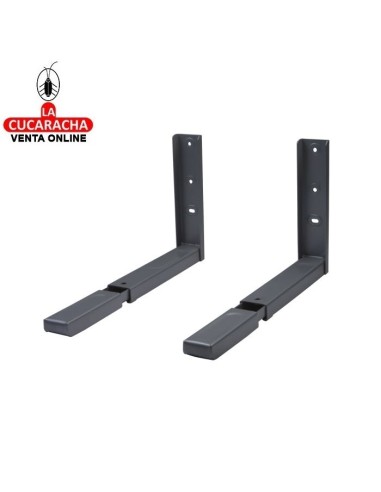 JUEGO 2 SOPORTES ACERO BRAZOS EXTENSIBLES MICROONDAS MODELO 500.