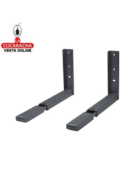 JUEGO 2 SOPORTES ACERO BRAZOS EXTENSIBLES MICROONDAS MODELO 500.