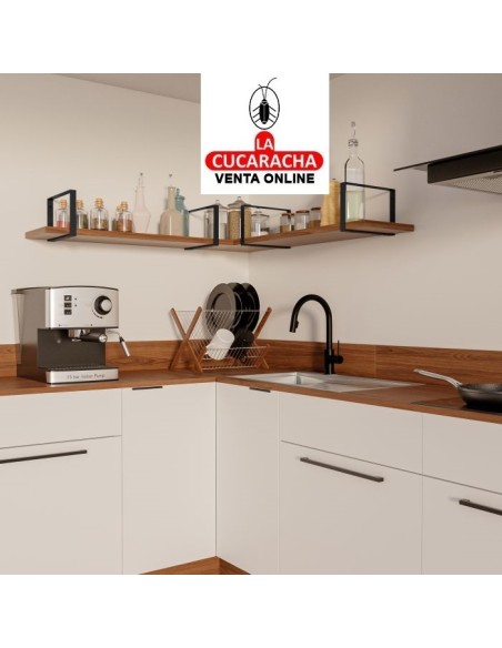 SOPORTE ACERO ESTANTERIAS MADERA MODELO 3002.