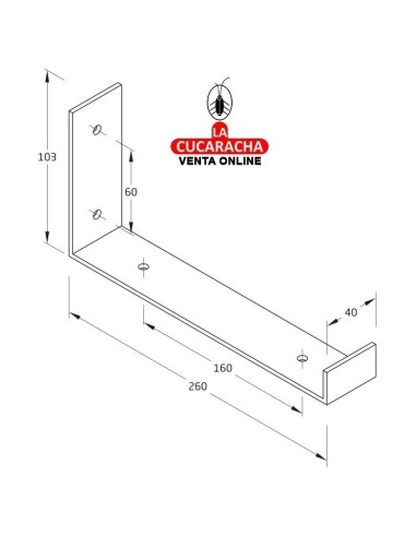 SOPORTE ACERO ESTANTERIAS MADERA...