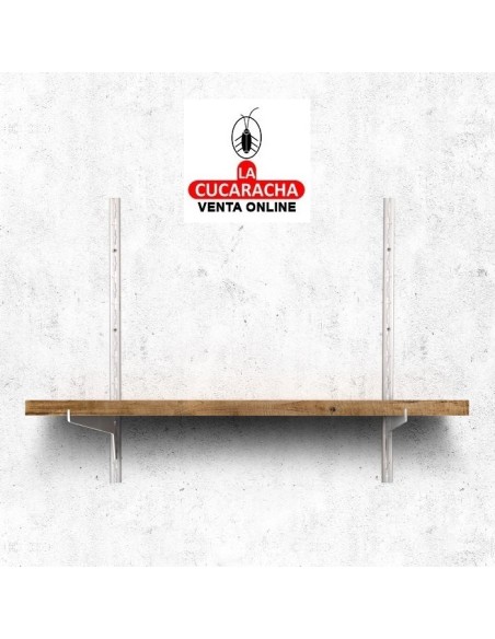 SOPORTE ACERO CREMALLERA SIMPLE ESTANTERIAS MODELO 6000.