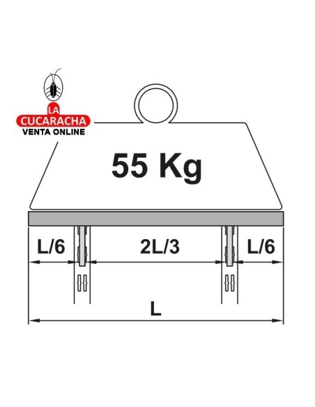 SOPORTE ACERO SIMPLE ESTANTERIAS CREMALLERA MODELO 8500.