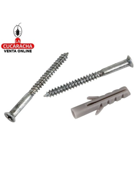 BLISTER 20-TIRAFONDOS Y TACOS FIJACION SOPORTES CREMALLERAS ESTANTERIAS MODELO 5500.