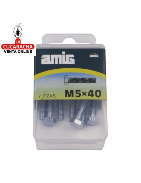 BLISTER TORNILLO ACERO INOX MATE CABEZA HEXAGONAL DIN 933.