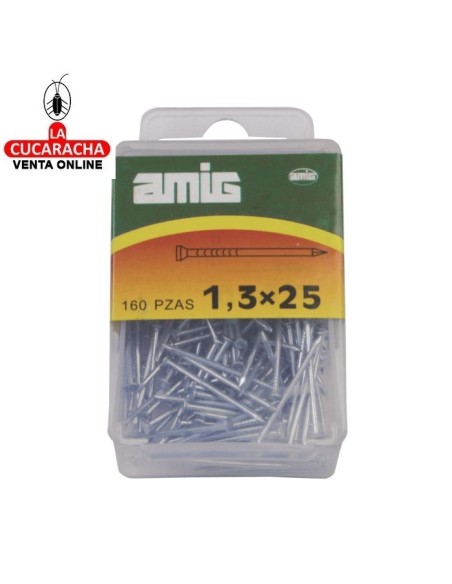 BLISTER PUNTA HIERRO CINCADO CABEZA PLANA.