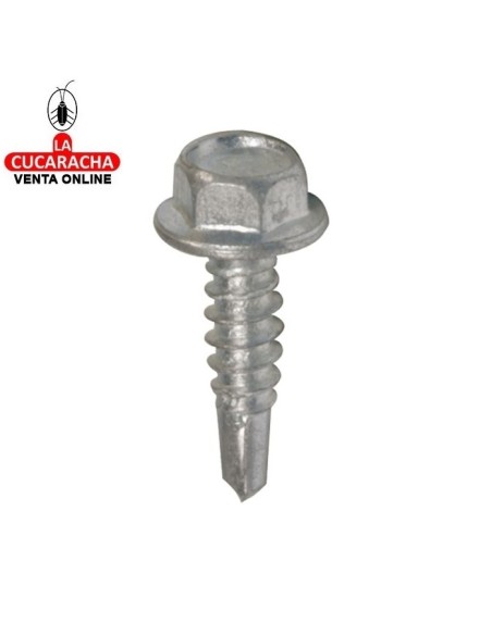 BLISTER TORNILLO AUTOTALADRANTE ACERO CINCADO CABEZA HEXAGONAL.