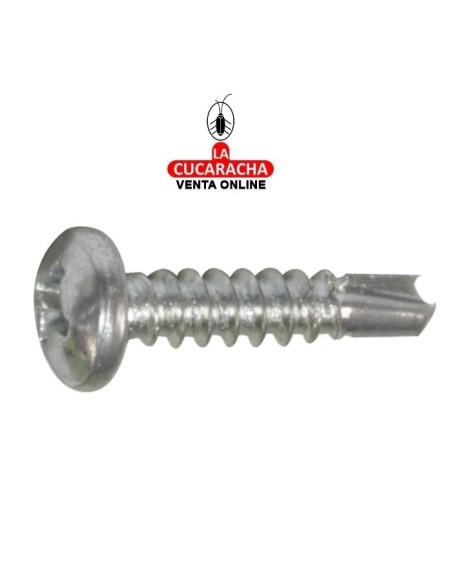 BLISTER TORNILLO AUTOTALADRANTE ACERO CINCADO CABEZA ALOMADA.
