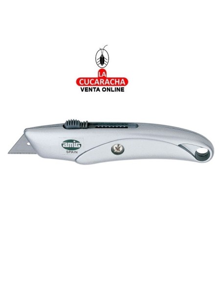 CUTTER METALICO PORTACUCHILLAS CON FRENO MODELO 51.