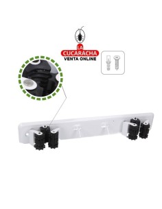 COLGADOR PARED ACERO PARA 2... 2