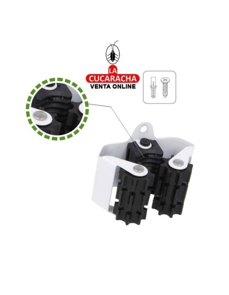 COLGADOR PARED ACERO PARA 1 ESCOBA MODELO 760.