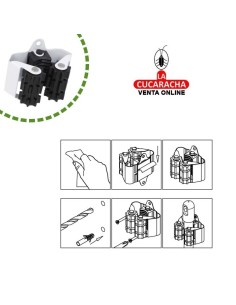 COLGADOR PARED ACERO PARA 1 ESCOBA MODELO 760.