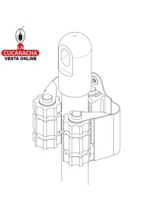 COLGADOR PARED ACERO PARA 1 ESCOBA MODELO 760.