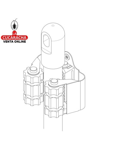 COLGADOR PARED ACERO PARA 1 ESCOBA...