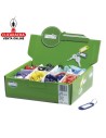 CAJA 200 LLAVEROS PORTA-ETIQUETAS 52x23MM ANILLA 16MM MODELO 8.