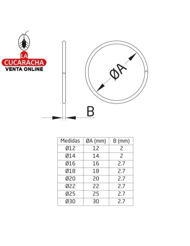 CAJA 200 ANILLAS ENGATILLADAS ACERO...