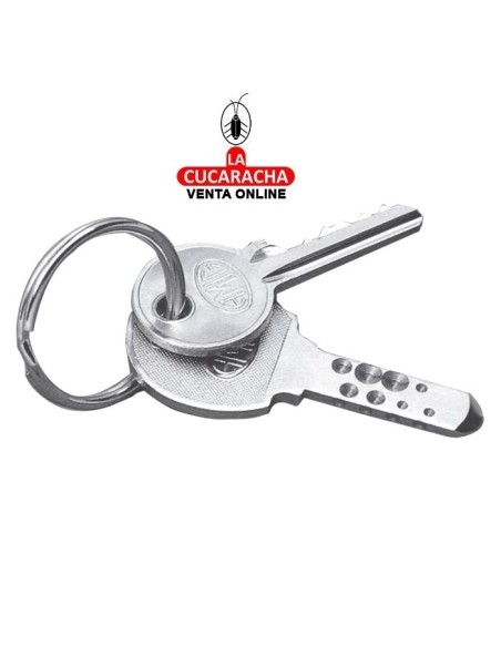 CAJA LLAVERO ANILLA ACERO NIQUELADO MODELO 1.