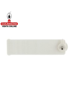 BLISTER 15 COLGADOR PLASTICO CUADROS BLANCO MODELO 190.