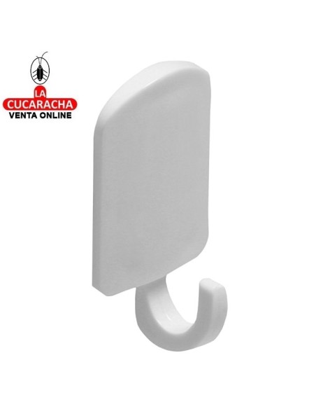 CAJA 50 COLGADOR PLASTICO MULTIUSO ADHESIVO MODELO 210.