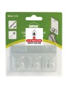 BLISTER 3 COLGADOR ACERO MULTIUSO ADHESIVO MODELO 212.