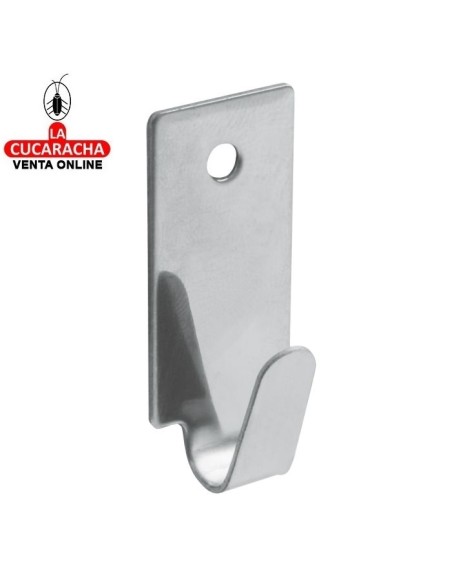 BLISTER 4 COLGADOR ACERO INOX MULTIUSO ADHESIVO MODELO 213.