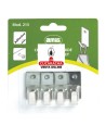 BLISTER 4 COLGADOR ACERO INOX MULTIUSO ADHESIVO MODELO 213.