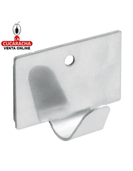 BLISTER 2 COLGADOR ACERO INOX MULTIUSO ADHESIVO MODELO 214.