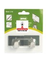 BLISTER 2 COLGADOR ACERO INOX MULTIUSO ADHESIVO MODELO 214.
