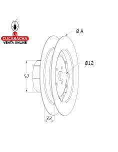 POLEA PERSIANA METALICA. 2