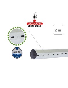 TUBO EJE OCTOGONAL PERSIANA GALVANIZADO MODELO 40.