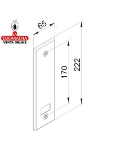 BLISTER EMBELLECEDOR RECOGEDOR PERSIANA ALUMINIO.