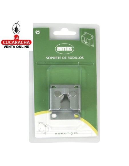 BLISTER SOPORTE DE RODILLOS EJE PERSIANA ACERO CINCADO.