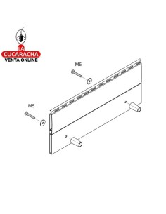 BLISTER 2 TOPE PLASTICO PERSIANA CON TORNILLO M5.