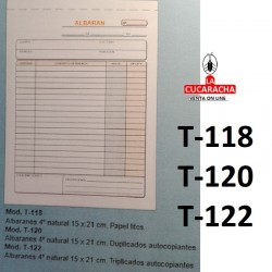 TALONARIOS DE ALBARANES. VARIOS MODELOS