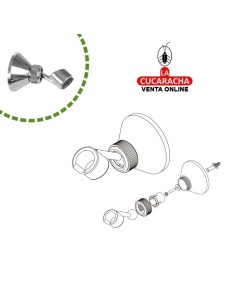 BLISTER SOPORTE ABS CON ROTULA TELEFONO DUCHA MODELO 9913.