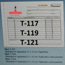TALONARIOS DE ALBARANES. VARIOS MODELOS