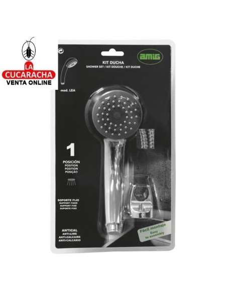 BLISTER KIT TELEFONO DUCHA ANTICAL 1 POSICION MODELO LEA.