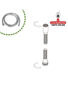 BLISTER FLEXO DUCHA ACERO INOX EXTENSIBLE 1.7-2.2M MODELO 9901.