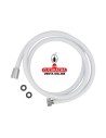 BLISTER FLEXO DUCHA PVC REFORZADO BLANCO 1.75M MODELO 9902.
