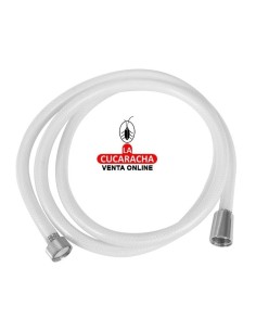 BLISTER FLEXO DUCHA PVC REFORZADO BLANCO 1.75M MODELO 9902.