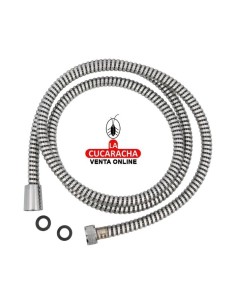 BLISTER FLEXO DUCHA PVC REFORZADO CROMADO 1.75M MODELO 9903.