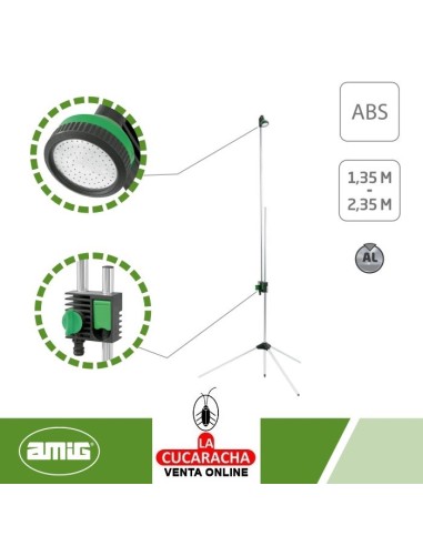 DUCHA JARDIN REGULABLE ALUMINIO Y ABS...