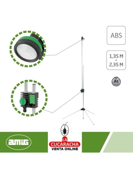 DUCHA JARDIN REGULABLE ALUMINIO Y ABS MODELO 2100.