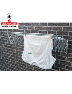 TENDEDERO ROPA EXTENSIBLE INOXIDABLE KIT MODELO 1.