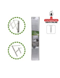 TENDEDERO ROPA EXTENSIBLE INOXIDABLE KIT MODELO 1.