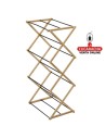 TENDEDERO ROPA TORRE PLEGABLE ACERO-BAMBU MODELO AERIA-Z5M.