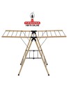 TENDEDERO ROPA ALAS PLEGABLE ACERO-BAMBU MODELO AERIA-N13M.