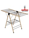 TENDEDERO ROPA ALAS PLEGABLE ACERO-BAMBU MODELO AERIA-N13M.